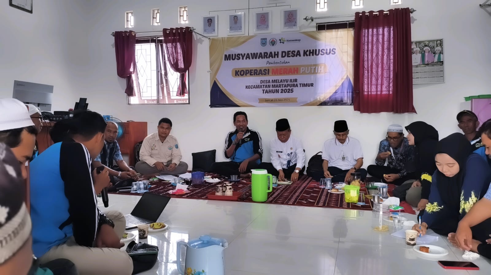 Musdes pembentukan Koperasi Desa Merah putih Melayu Ilir