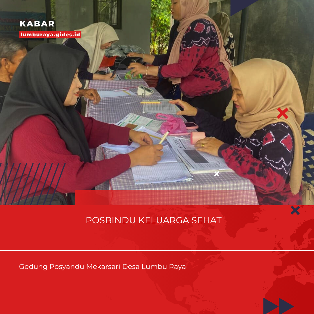 Kegiatan Rutin Posbindu Keluarga Sehat