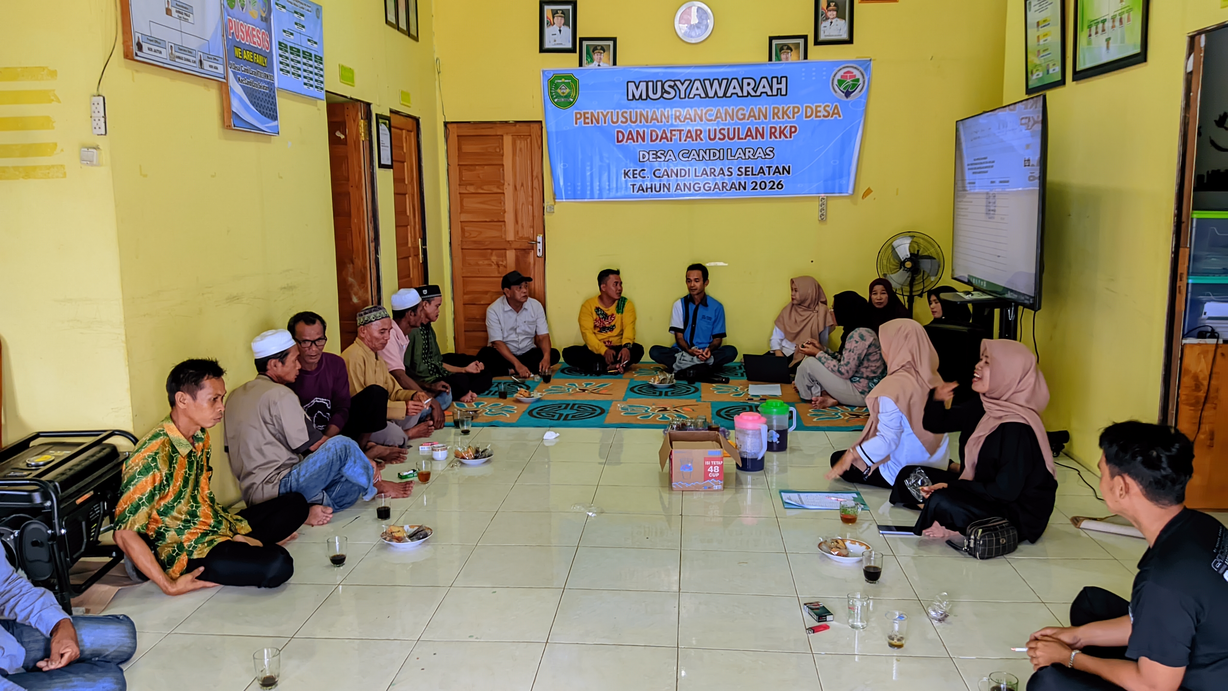 Musyawarah Desa Penyusunan Rancangan RKP Desa dan Daftar Usulan RKP Desa Candi Laras