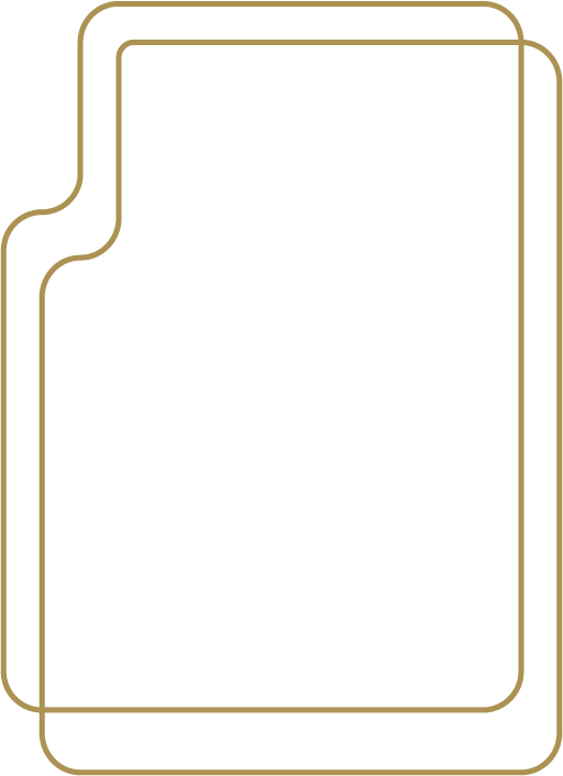 Decorative wine bottle outline