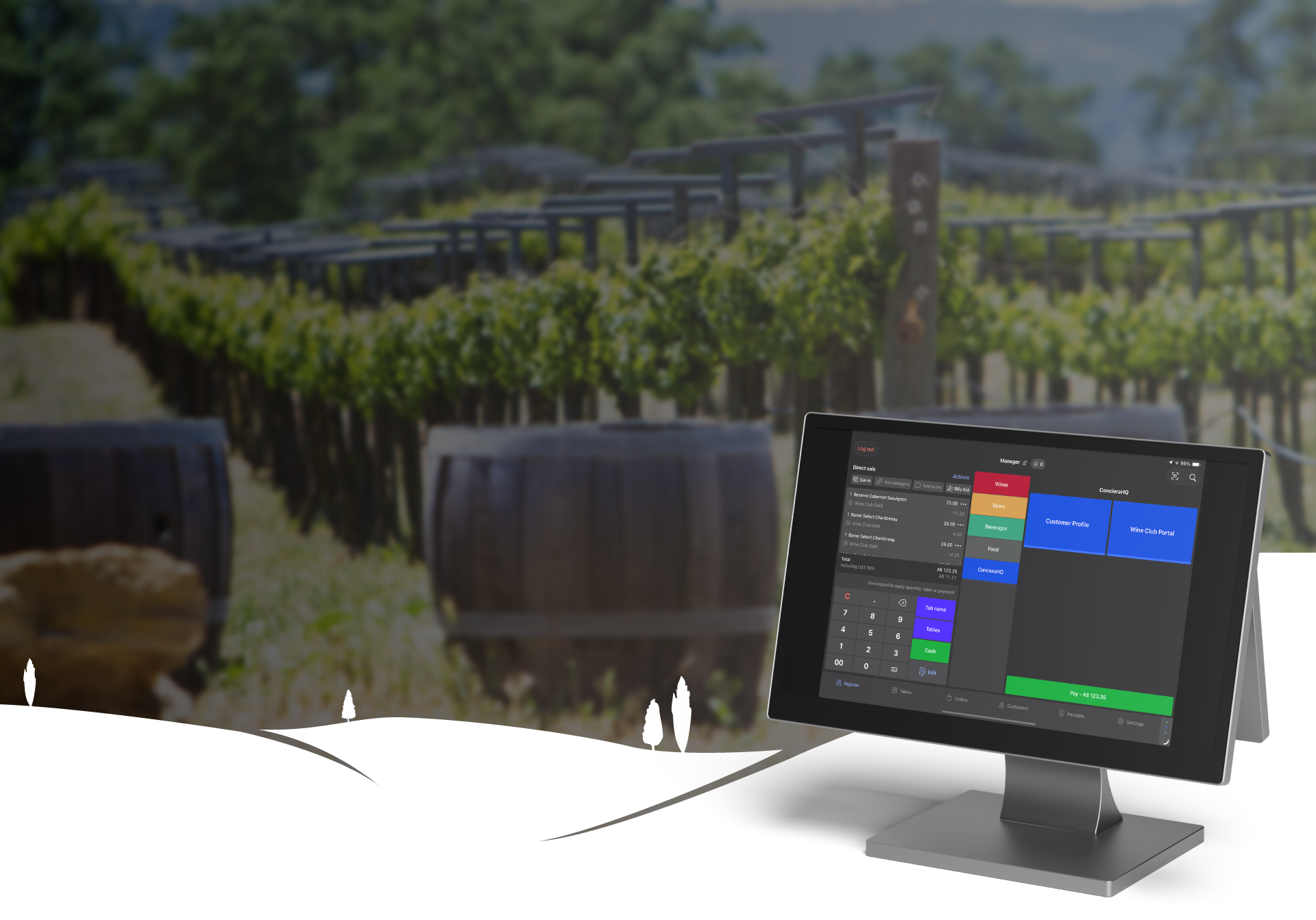 Vineyard background