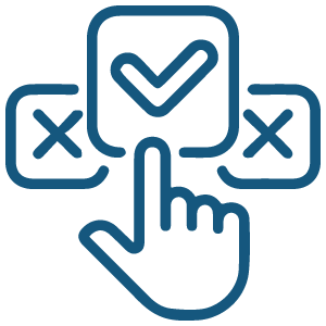 Icon representing exploring partnership choices