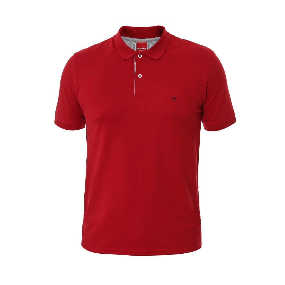 Camisa Polo Masculina Em Algodão Pima - Vermelha