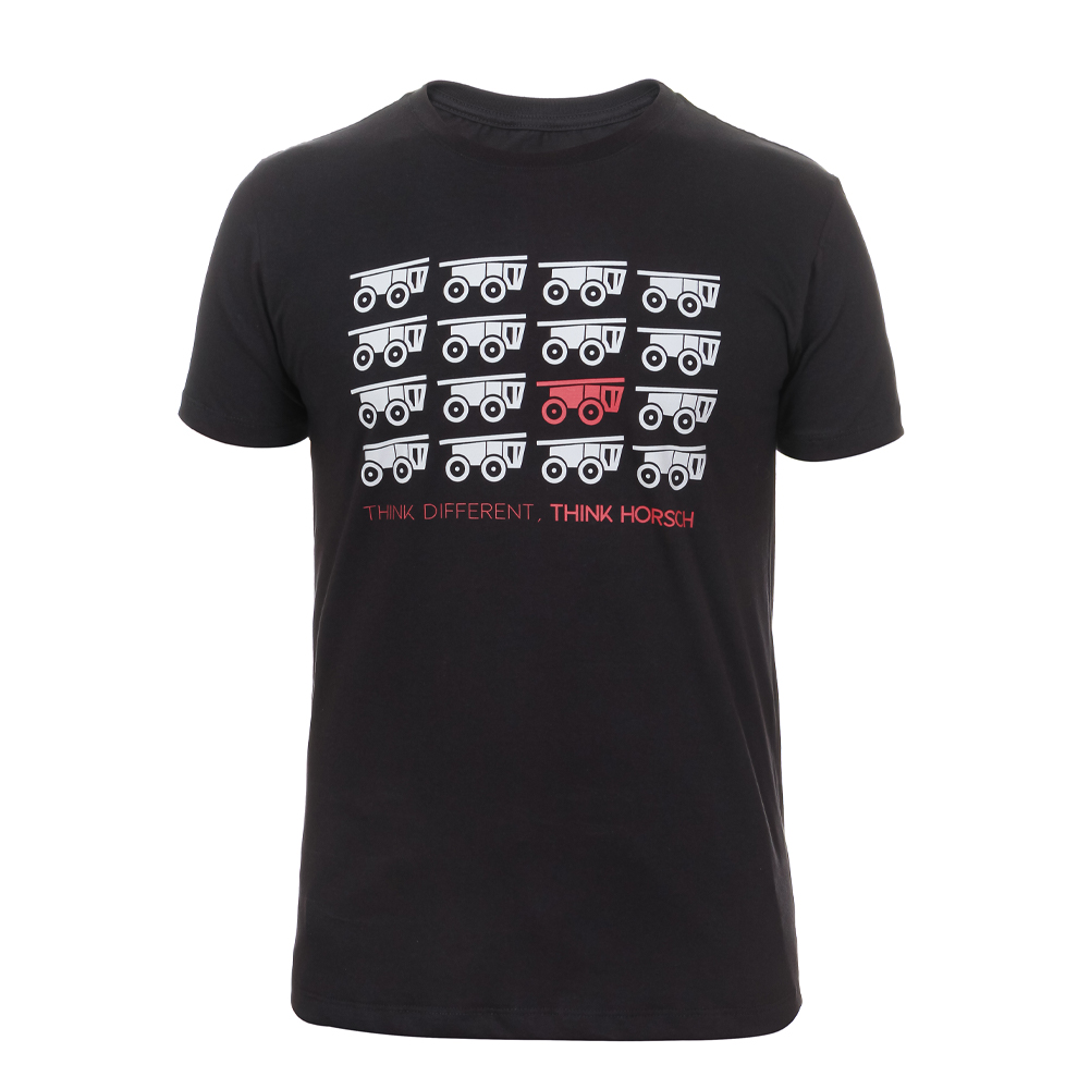 Camiseta Masculina Think Preta Horsch