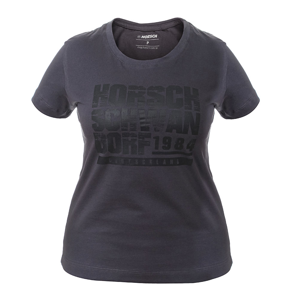 Camiseta Feminina Halle Cinza