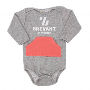 Body Infantil Manga Longa Brevant® Sementes