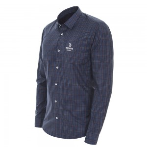 Camisa Xadrez Azul Masculina Brevant® Sementes