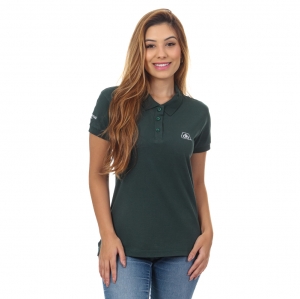 Polo Pima Verde Feminina Pioneer®