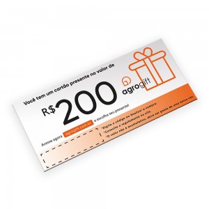 Cartão Presente Digital R$ 200,00