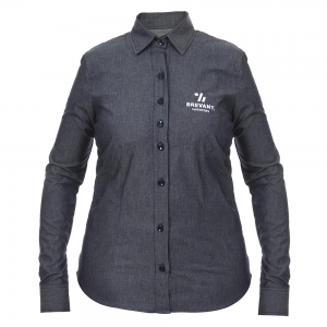 Camisa Jeans Feminina Brevant® Sementes