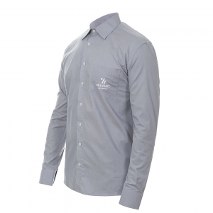 Camisa Social Azul Masculina Brevant® Sementes