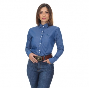 Camisa Jeans Feminina Pioneer®