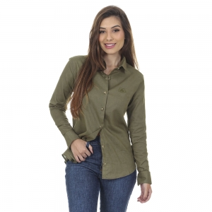 Camisa Social Verde Feminina Pioneer®