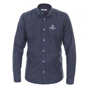 Camisa Xadrez Azul Masculina Brevant® Sementes