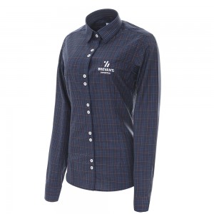 Camisa Xadrez Azul Feminina Brevant® Sementes