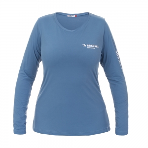 Camisa UV Azul Feminina Brevant® Sementes