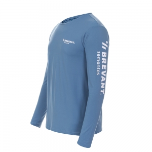 Camisa UV Azul Masculina Brevant® Sementes