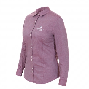 Camisa Social Vinho Feminina Brevant® Sementes