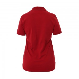 Camisa Polo Feminina Em Algodão Pima - Vermelha 