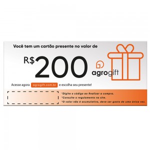 Cartão Presente Digital R$ 200,00