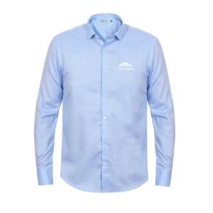 Camisa Social Masculina Azul Pastagem