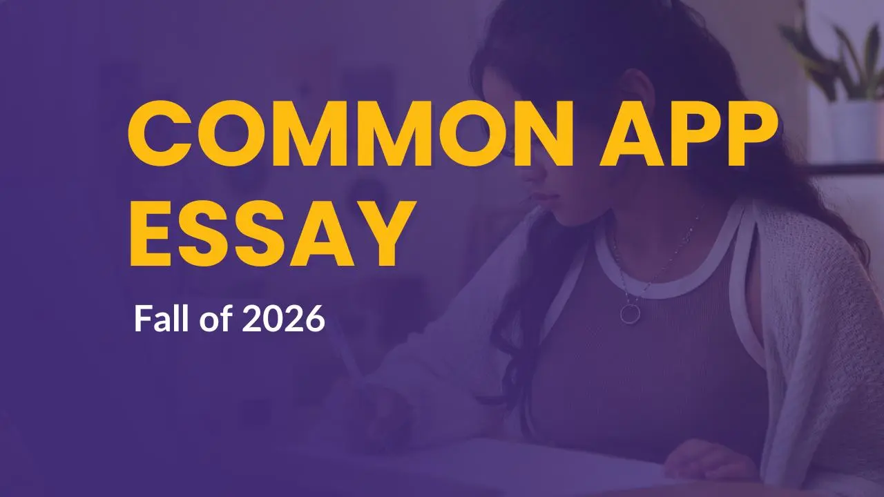 Common App Essay (Premium 1-1) for Students applying in Fall 2026