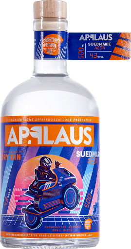 43% Distillers Applaus GINferno with Suedmarie alcohol Cut - Orange Neon