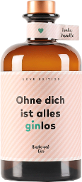 flaschenpost gin "love edition" vanille & tonka