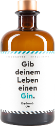 flaschenpost gin "gib deinem leben einen gin"