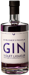 ashburner's premium gin violet liqueur