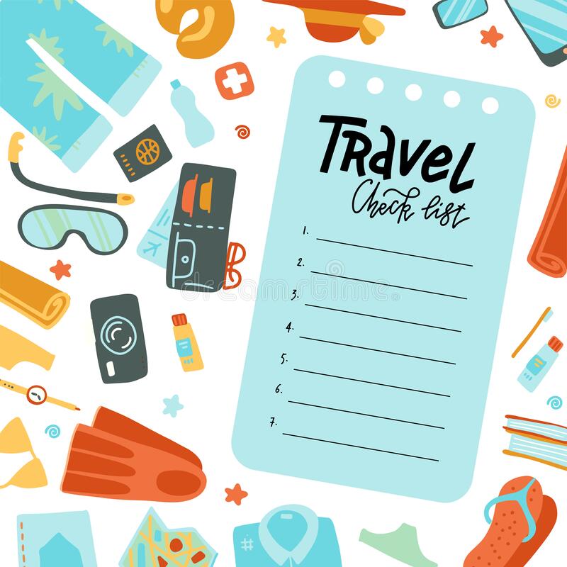 Travel check list