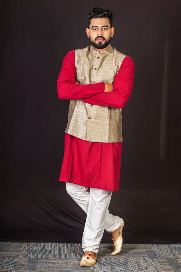 42638b00 nehru jacket with kurta pajama