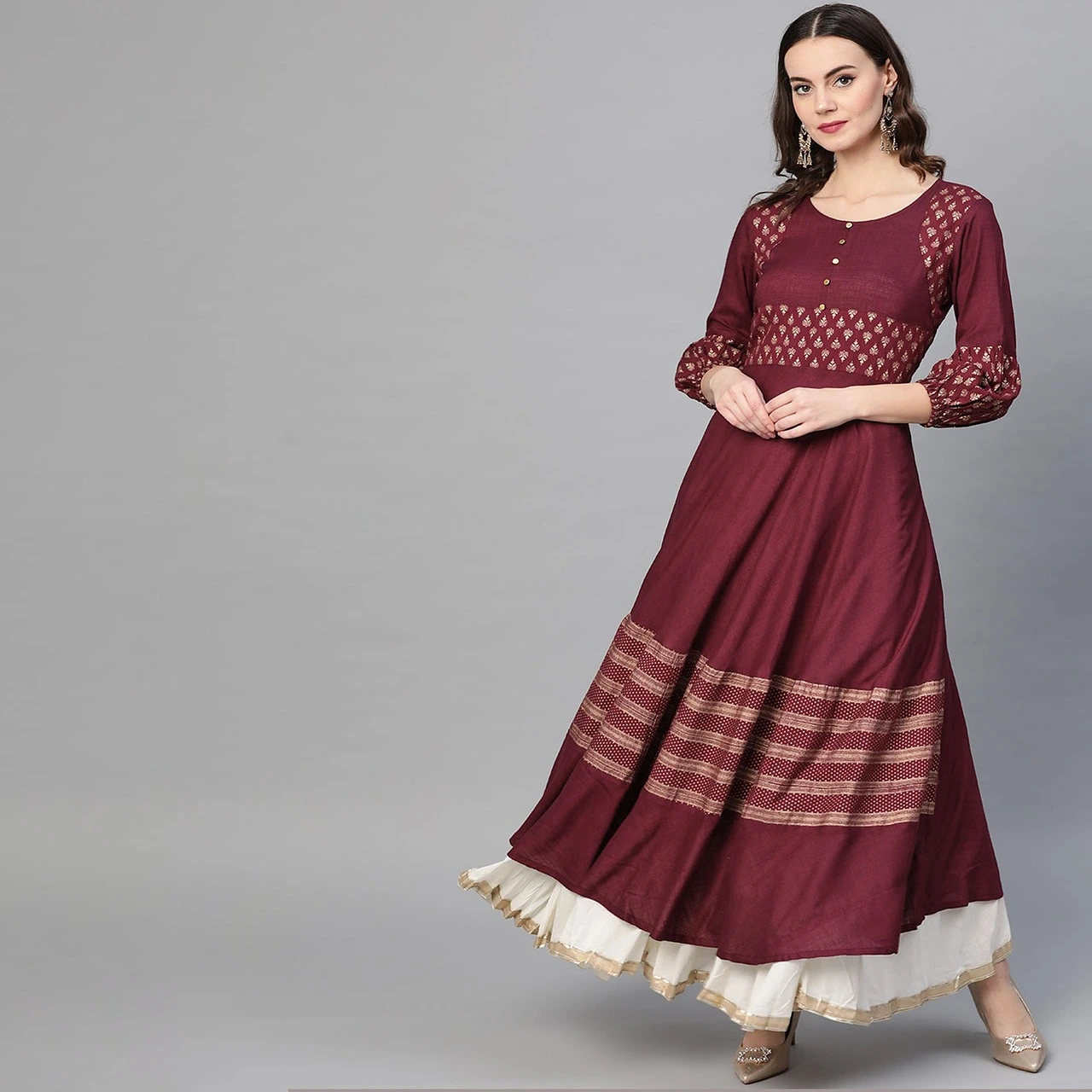 Wome's Kurta for Durga Puja outfit