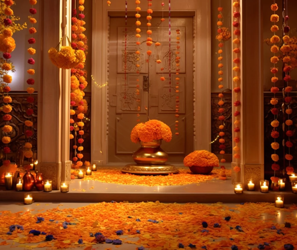 Floral Decorations for your Puja Room 