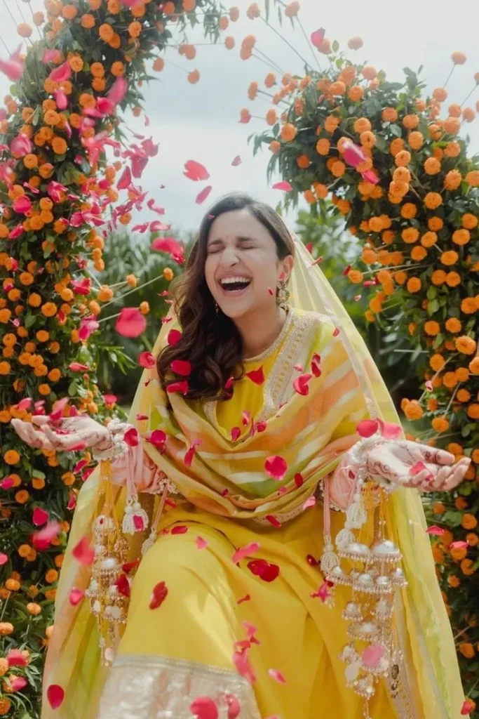 Parineeti Chopra's Haldi Anarkali by Manish Malhotra