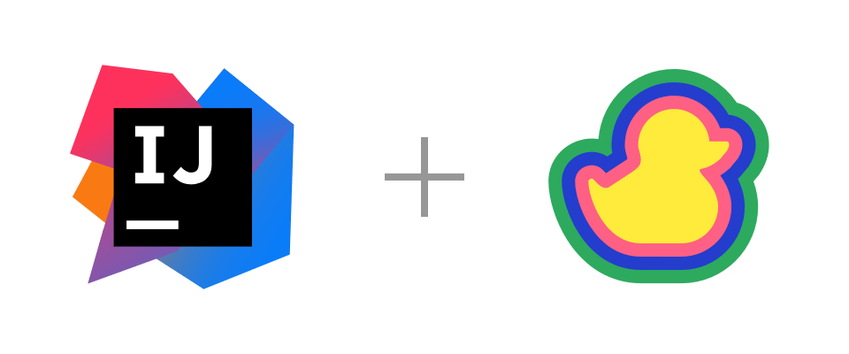 IntelliJ and Duckly logos