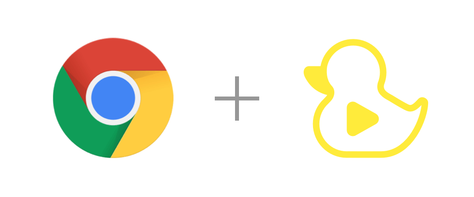 Chrome and GitDuck logos
