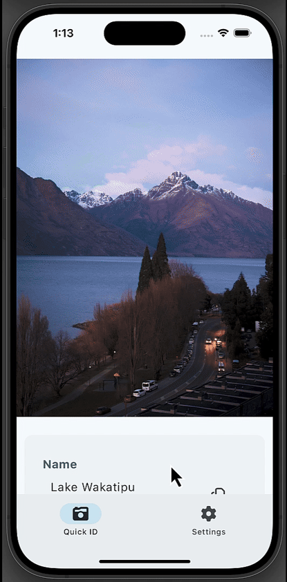 Chat UI - Lake Wakatipu