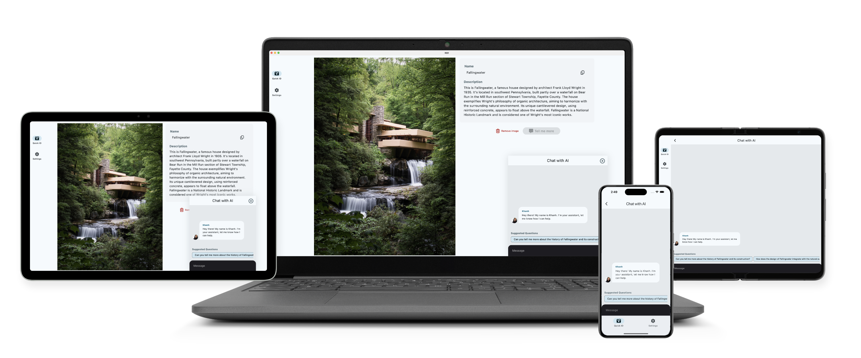 Vertex AI Search & Flutter Multi-platform Demo – Fallingwater