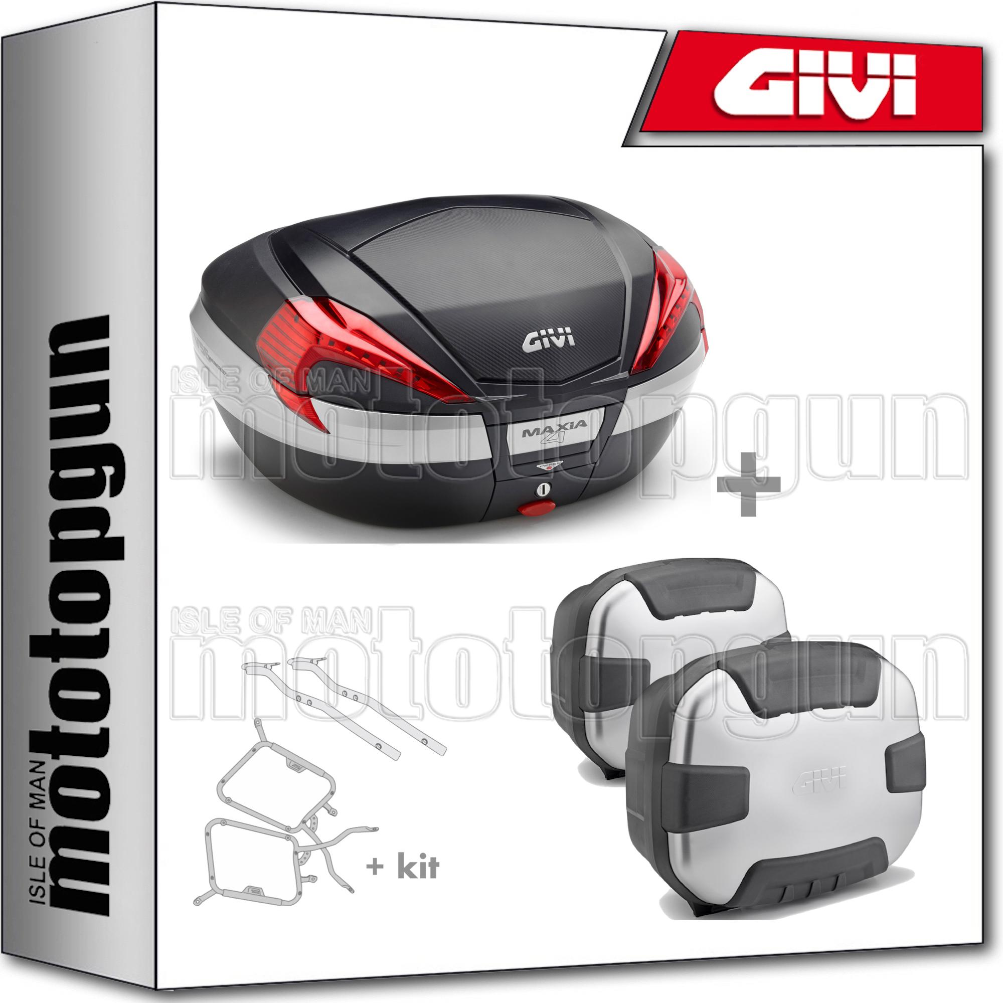 GIVI BAULETTO V56NN + VALIGIE TREKKER II TRK35N KAWASAKI VERSYS 650 2006 06 GIVI BAULETTO V56NN + VALIGIE TREKKER II TRK35N KAWASAKI VERSYS 650 2006 06