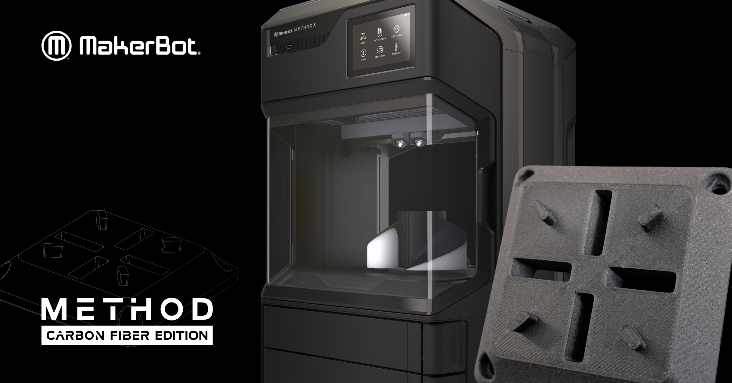 Makerbot unveils new carbon fiber dual extrusion 3D printer
