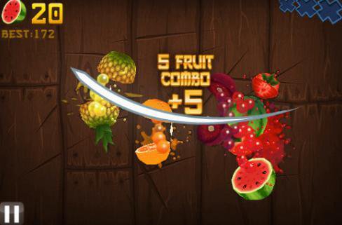 אילוסטרציה: אפליקציית fruit ninja