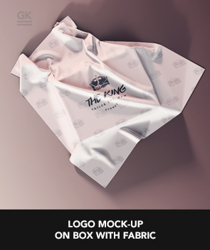  Logo Mockup on Covered Box with Fabric - 30