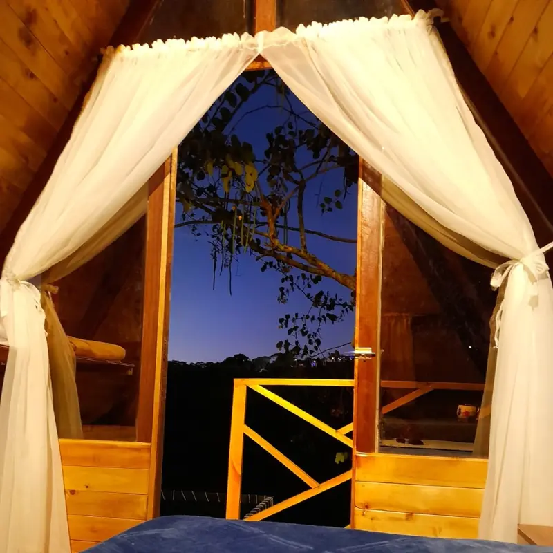 Glamping Cabaña alpina 1 (con Baño externo)