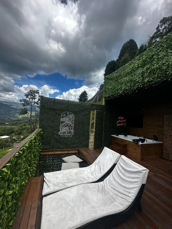 Glamping Domo cielo Vista al cielo