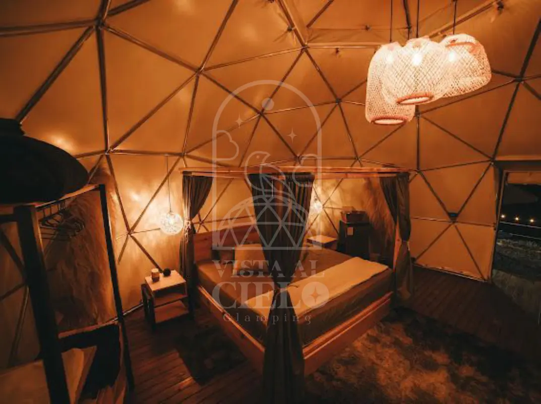 Glamping Domo cielo Vista al cielo