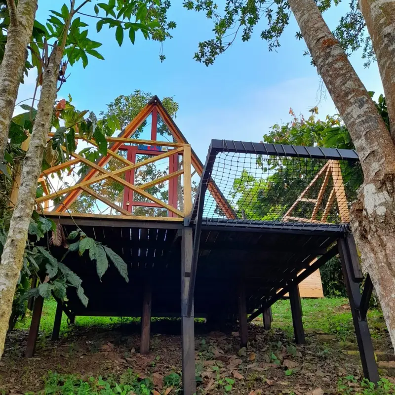 Glamping Cabaña alpina 1 (con Baño externo)