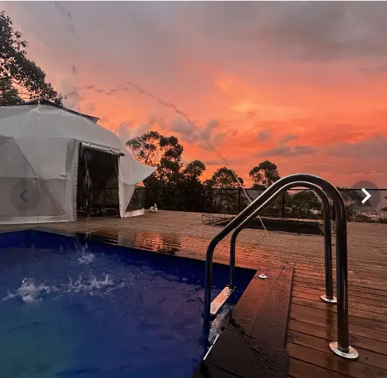 Glamping Domo Aqua Vista al cielo 