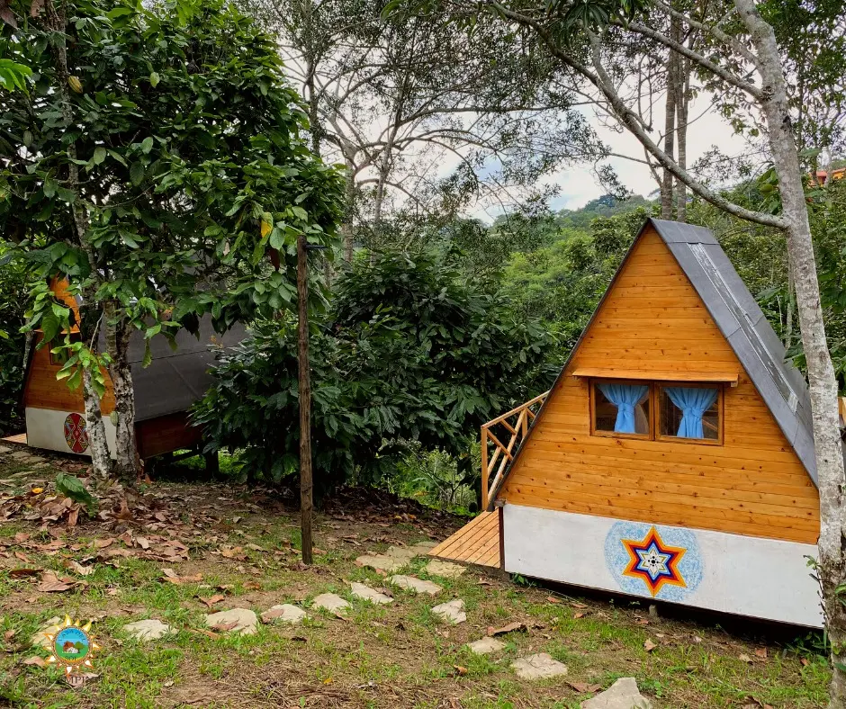 Glamping Cabaña alpina 1 (con Baño externo)