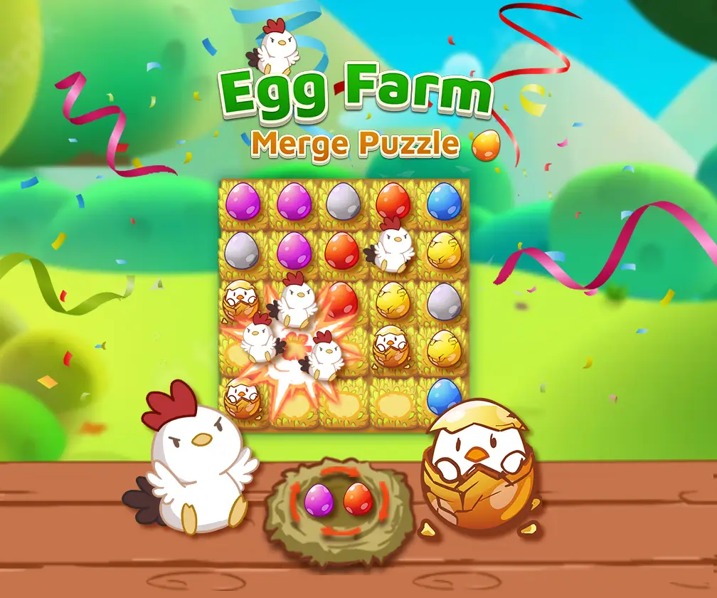 Egg-Farm-Merge-Puzzle